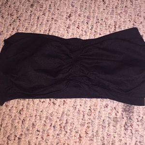 Black strapless bandeau